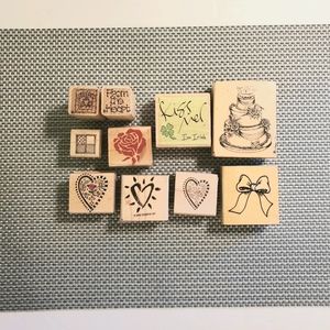 Love is in the Air Rubber stamping